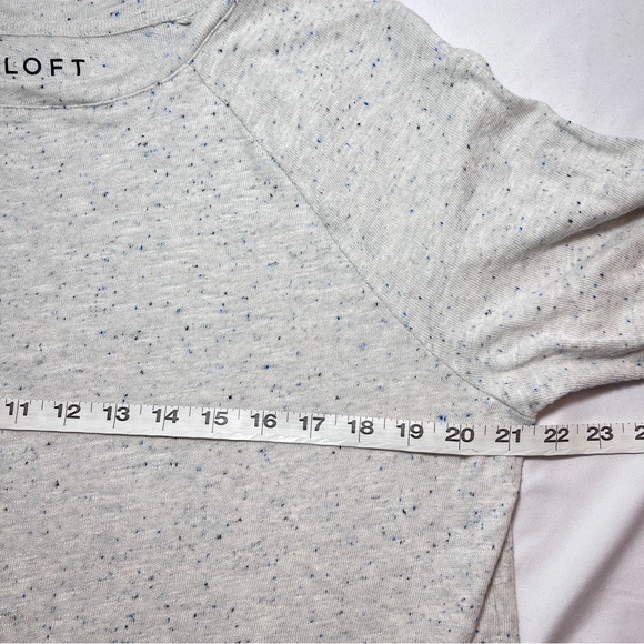 LOFT 3/4 sleeve top. Size Large. Cream colored - Picture 5 of 7